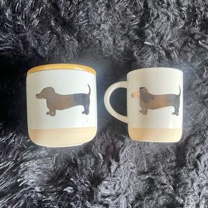 Dashchund Coffee Mug & coaster holder